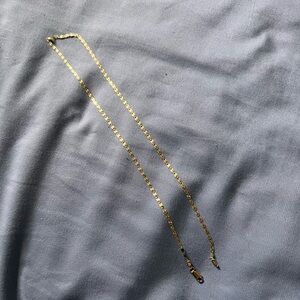 Gold plated 925 Italy silver chain necklace 20”